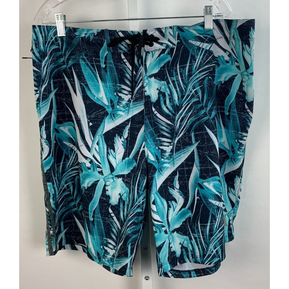 Hurley Men's Phantom John John Florence JJF 4 Pro Maps 9" Boardshorts sz 38 EUC